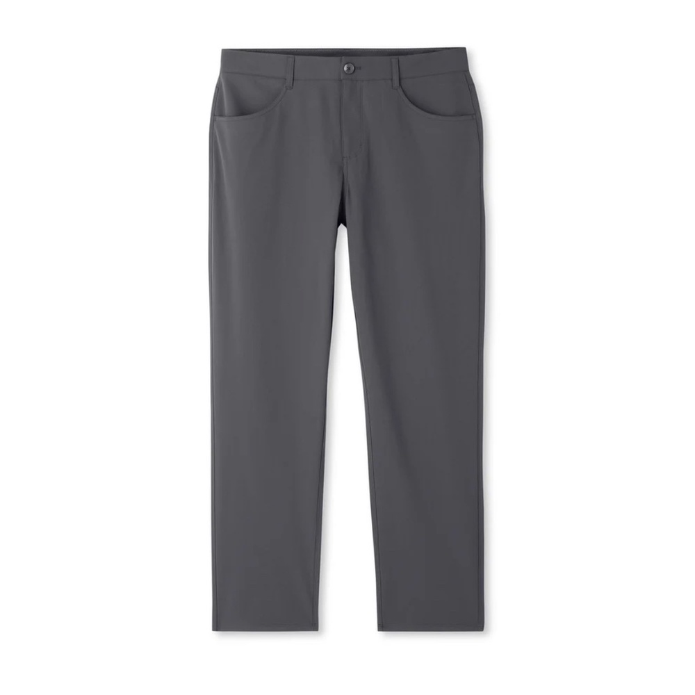 Vuori Meta Pants Mens 38x27 Charcoal Classic Fit Stretch 5 Pocket Chino Golf